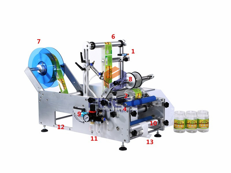 FK602 Semi Automatic Water Bottle Labeling Machine b