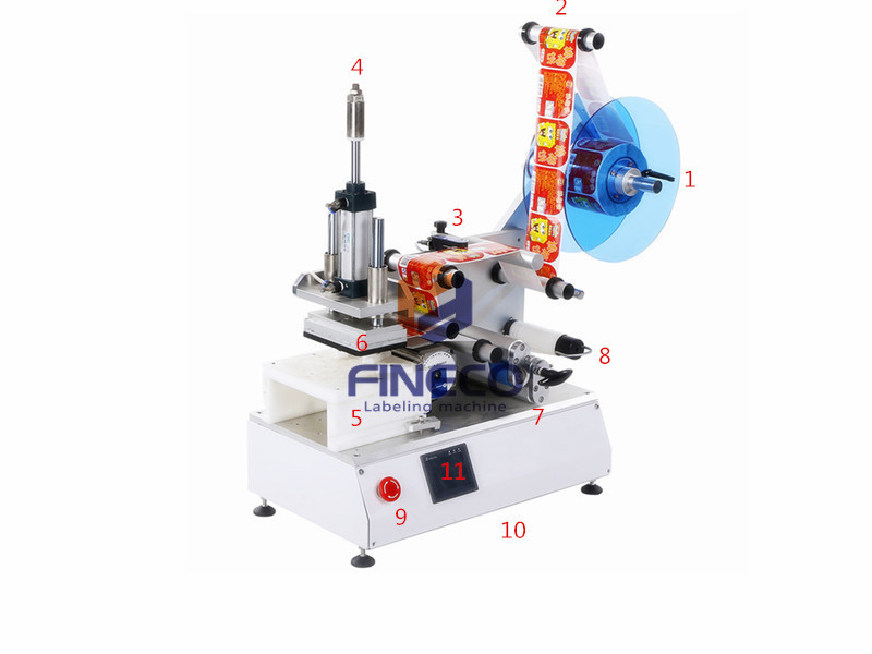 FK615 Semi Automatic Flat Labeling Machine for Sander Discs