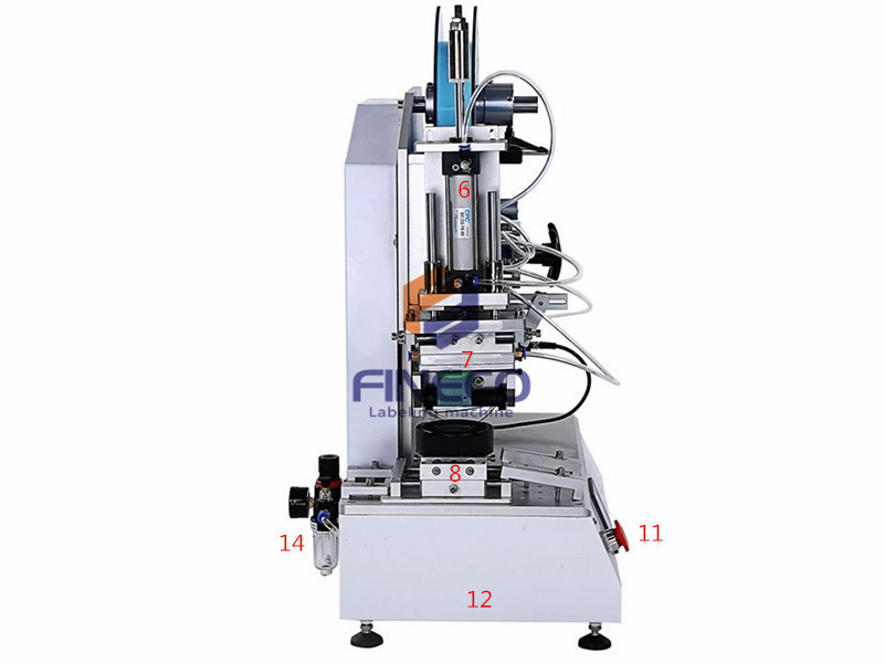 FK618 Semi Automatic High Precision Flat Labeling Machine with Light Curtain b