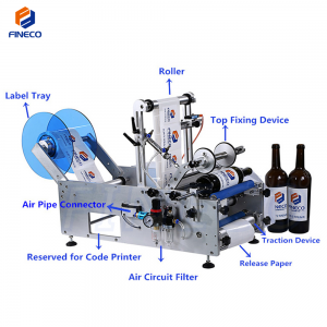 FK603 Semi-Automatic Round Bottle Labeling Machine